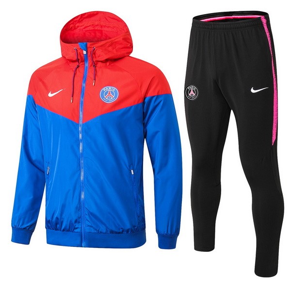 Rompevientos Paris Saint Germain Conjunto Completo 2018-2019 Azul Rojo